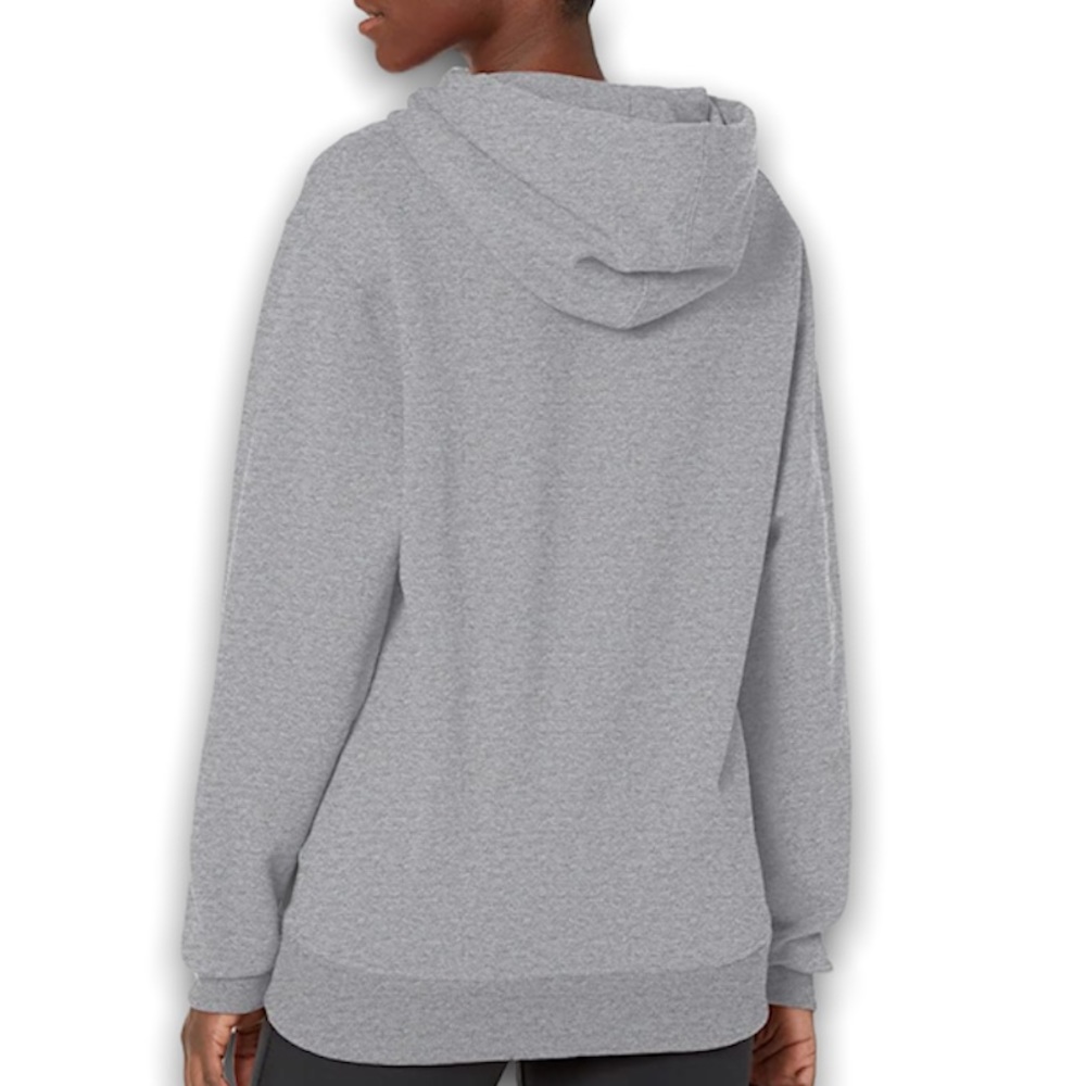 🆕 CHAMPION Women's Powerblend Oversized Gray Hoodie, C Logo Size X-Small - Picture 2 of 8